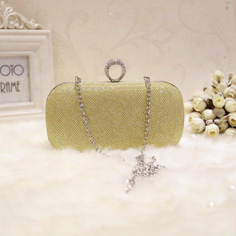 Shining Silver Clutch Bag