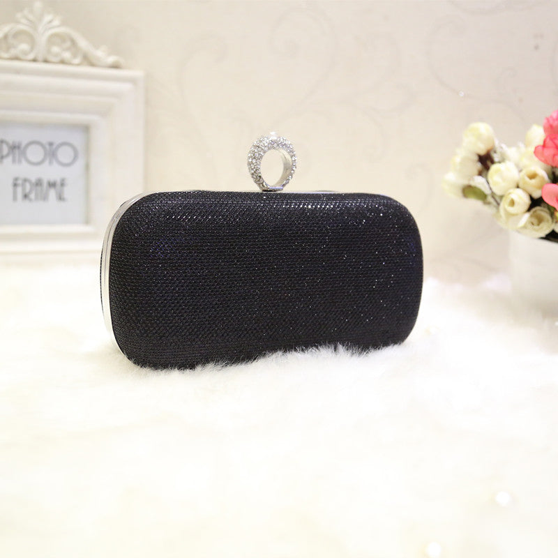 Shining Silver Clutch Bag