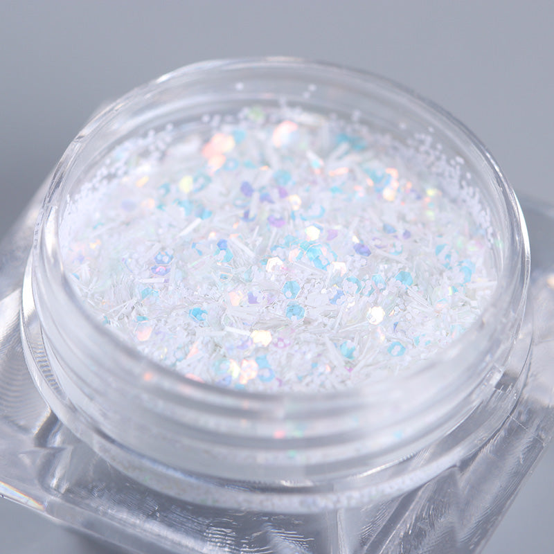 Hexagon Snowflake Nail Glitter