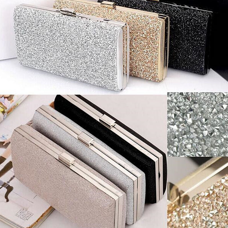 Glam Rhinestone Mini Clutch Bag