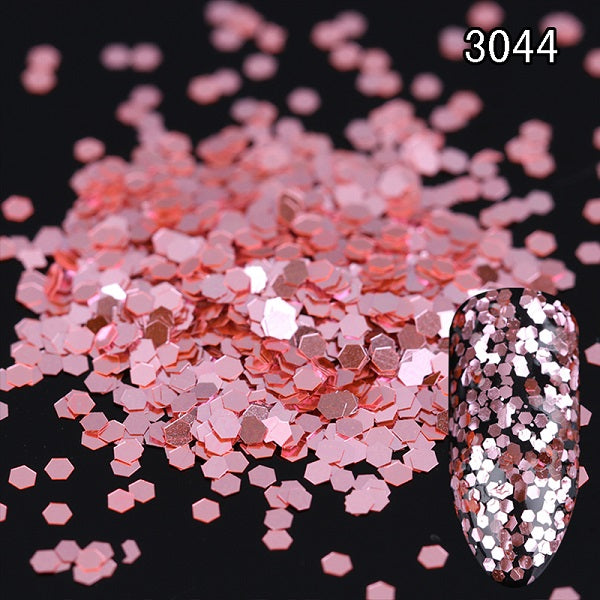 Rose Pink Champagne Nail Powder