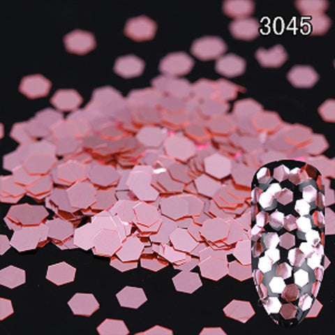 Rose Pink Champagne Nail Powder