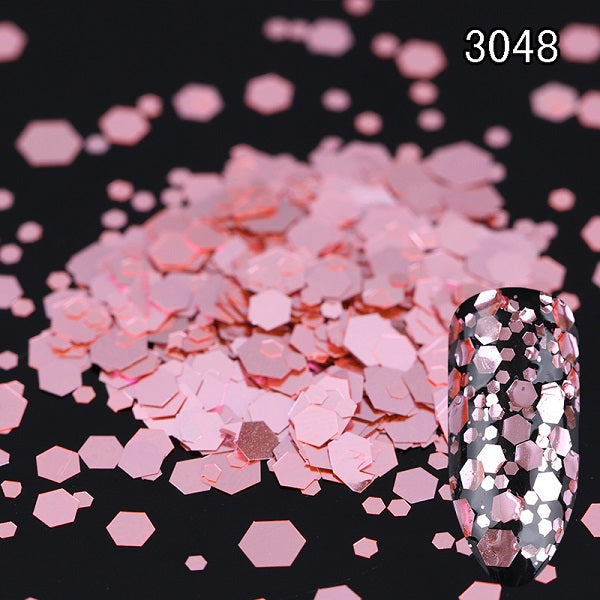 Rose Pink Champagne Nail Powder