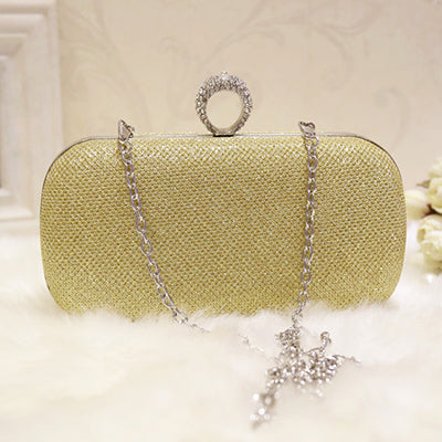 Shining Silver Clutch Bag