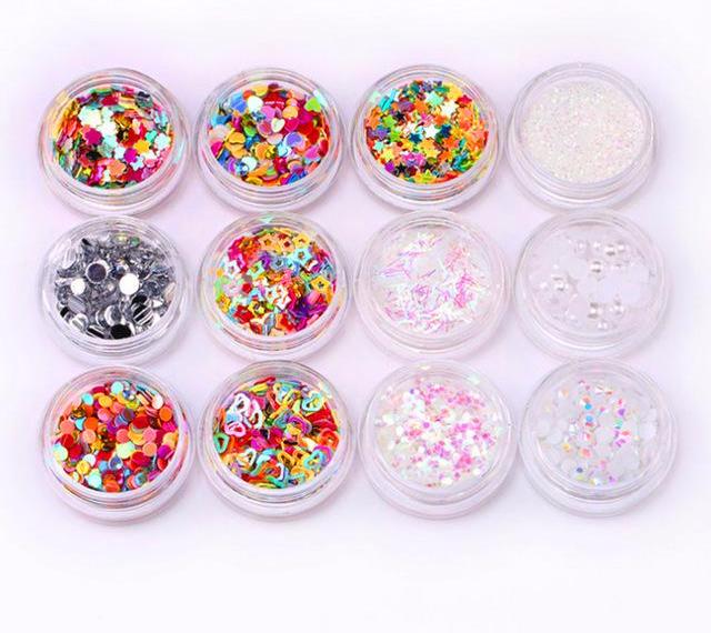 Multi Color Flake Nail Glitter