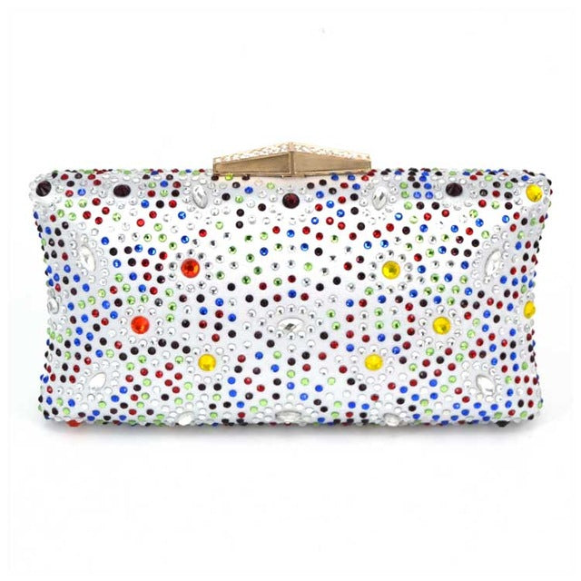 Fushia Crystal Evening Bag