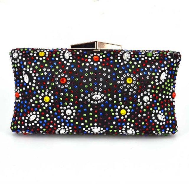 Fushia Crystal Evening Bag