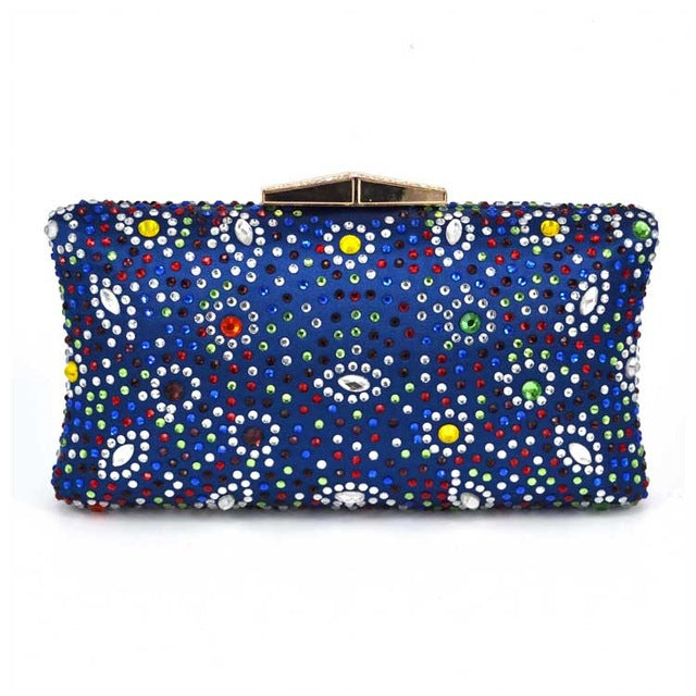 Fushia Crystal Evening Bag
