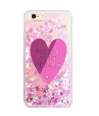 Pink Heart Liquid Phone Case